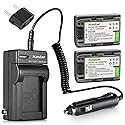 Kastar Battery (2-Pack) and Charger Kit for Sony NP-FP51, NP-FP50, NP-FP30, NP-FP70, NP-FP60, NP-FP71, TRV, TRV-U & Sony DCR-HC30 40 43E 65 85 94E 96