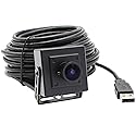 ELP USB Fisheye Camera 170degree 960P PC Camera Wide Angle Low Light Webcam for Computer Raspberry Pi Mini UVC USB2.0 Lightburn Camera 0.01lux USB