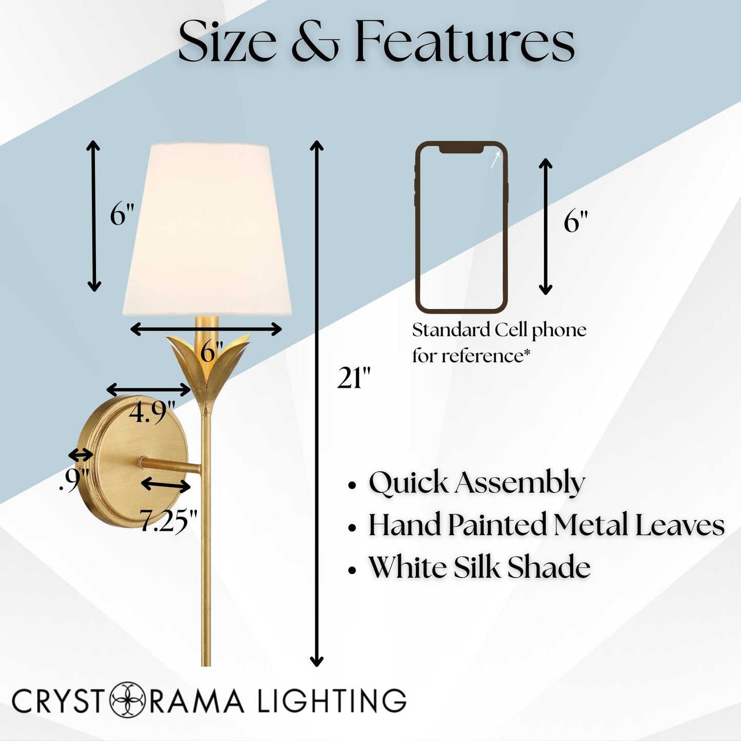 Crystorama Broche 6'' Matte White Sconce