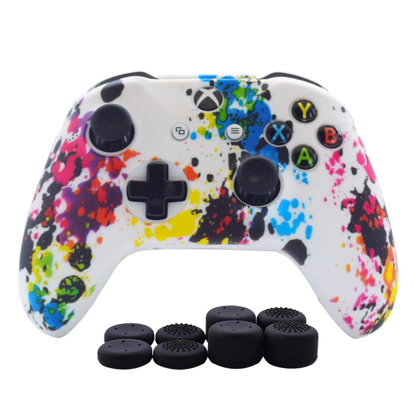 Hikfly Silicone Gel Cover Skin Protector Kits Compatible with Xbox One/Xbox One S/Xbox One X Controller Video Games(1 x Controller Camouflage Cover