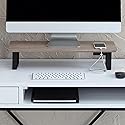 Anji Mountain Monitor Stand - Desktop Organizer & Laptop Riser, Ergonomic Monitor Riser, Space-Saving Monitor Stand for Desk, Durable Construction