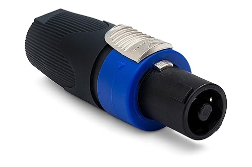 Neutrik NL4FX 4-Pole speakON Cable Connector, Dark Grey Bushing