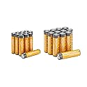 Amazon Basics 24 Count AA & AAA High-Performance Alkaline Batteries Value Pack - 12 Double AA Batteries and 12 Triple AAA Batteries