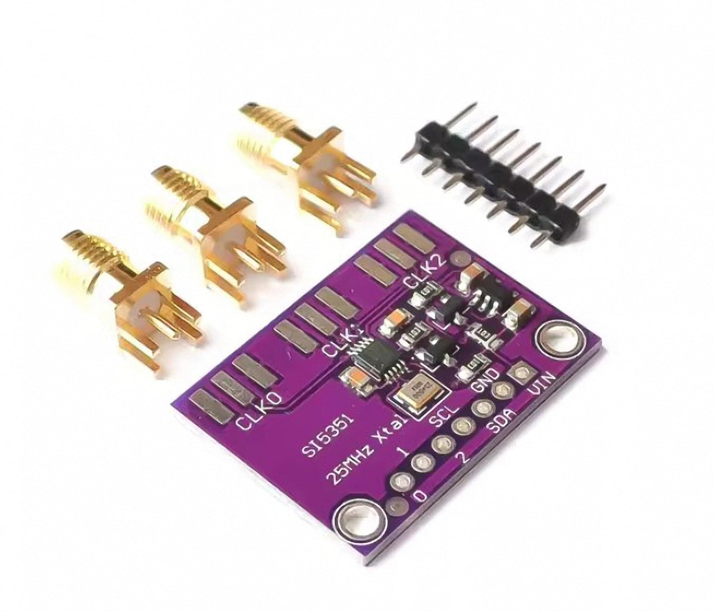 PAMEENCOS 2pcs CJMCU-5351 Si5351A Si5351 I2C 8KHz to 160MHz 3-5VDC High Frequency Signal Generator Breakout Board Square Wave Frequency Generator