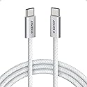 Anker Zolo USB C to USB C Cable, Braided and Dirt-Free Type-C Fast Charging Cable, Slim Connector, for iPhone 17 Series, MacBook (240W) (White, 6FT)