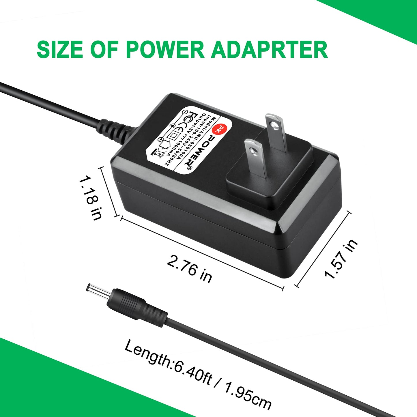 PK Power 5V ac Adapter Electronics Power Supply Compatible with Vizio 29 SB2920 SB2920-C6 29-inch 2.0 inch High Definition Bluetooth Sound Bar…