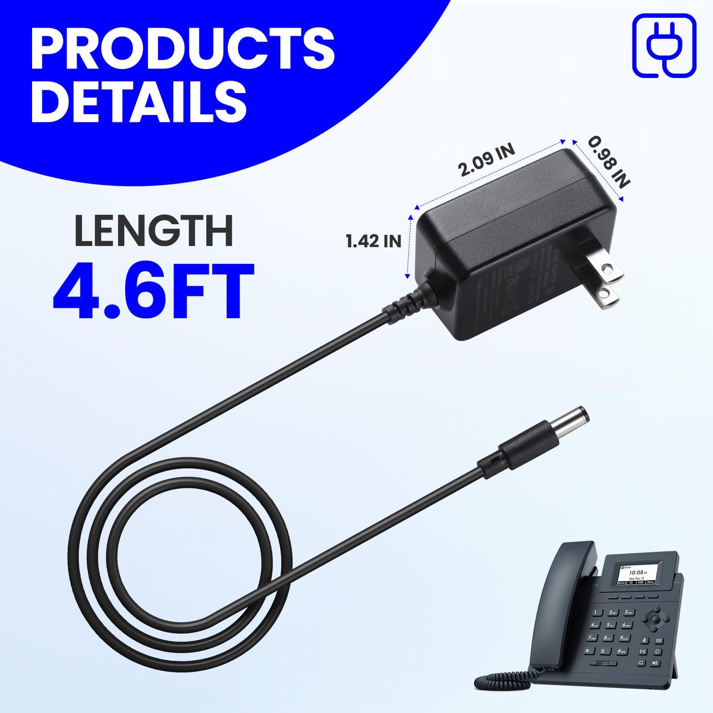 HNYYZL PS5V2000US Power Supply 5V AC/DC Adapter Compatible with T29G, T46S, T48S, T52S, T54S, T56A, T58V, T58A, MP56, T46G