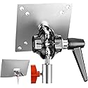 NEEWER Monitor Mount Adapter with VESA Mount, Aluminum Alloy Light Stand Adapter Dual 360° Ball Joint M4 Screw & 5/8" Receiver for Impact Screen