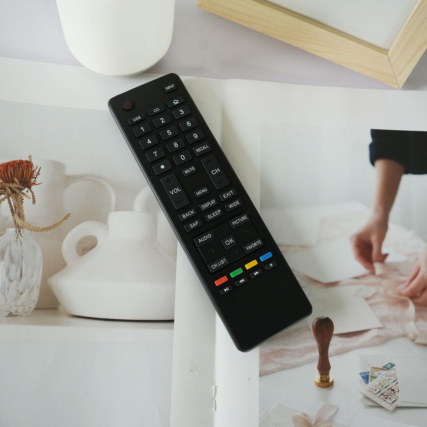 Universal Replacement Remote Control Compatible for Haier TV 40D2500 39D3005 32D3005 32D2000 28E2000 65UF2505 65D3550 50UG6550G LE39M600M80