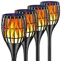 Ollivage Solar Lights Outdoor, 43" Flickering Flames Torch Light Solar Garden Lights Waterproof Landscape Lighting Dusk to Dawn Auto On/Off Security