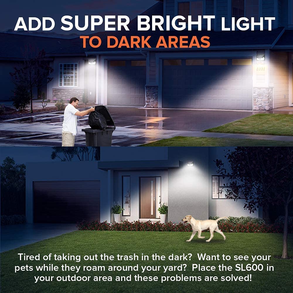 SOLVAO Solar Motion Sensor Ultra Bright Outdoor Security Light, Floodlight | IP65 Waterproof, Wireless, Portable | 60 LED | Front Door, Backyard