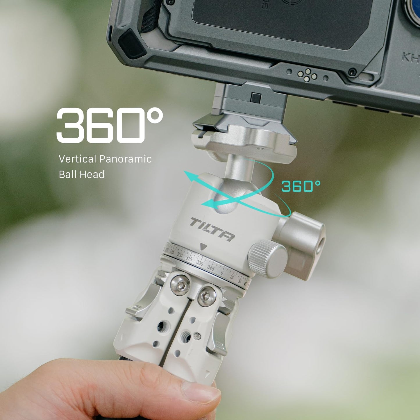 Tilta BT03 Tabletop Tripod | Ball Head with 1-Stage Carbon Fiber Tripod Legs (3KG) (Space Gray, Extendable Edition)
