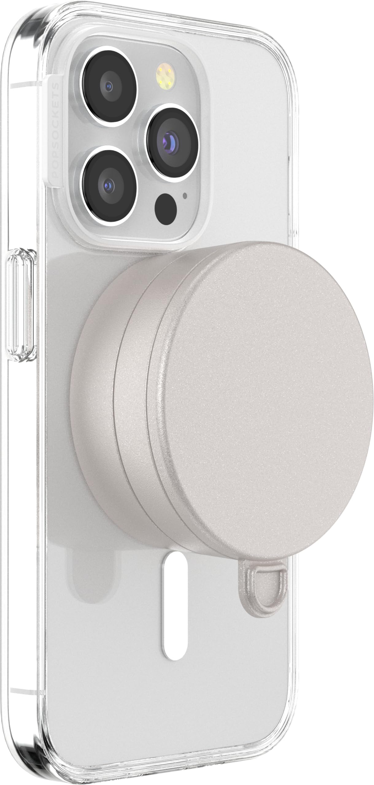 PopSockets Magnetic Suction Phone Mount, Surface Mount for MagSafe, White - Metallic Horchata