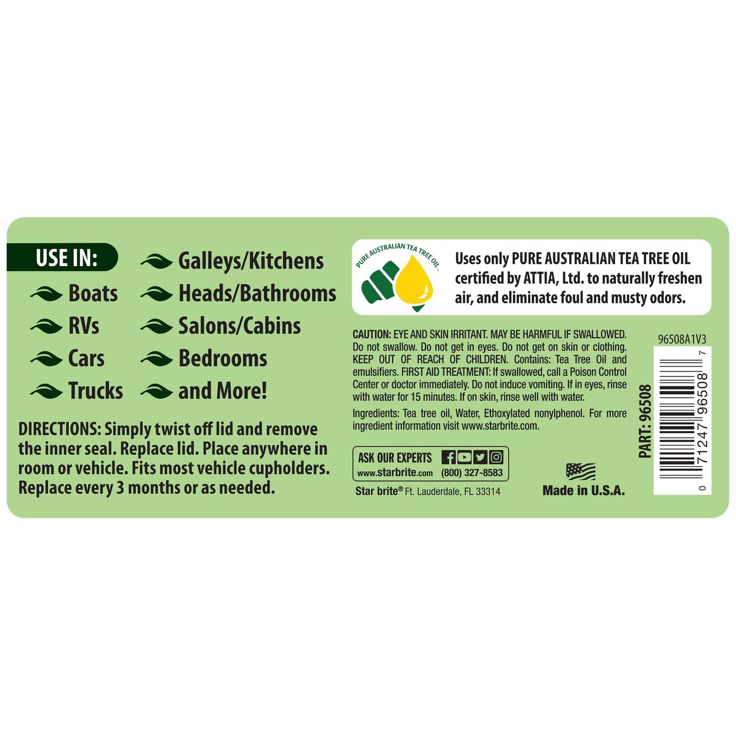 STAR BRITE Tea Tree Oil Spray - Odor Eliminator