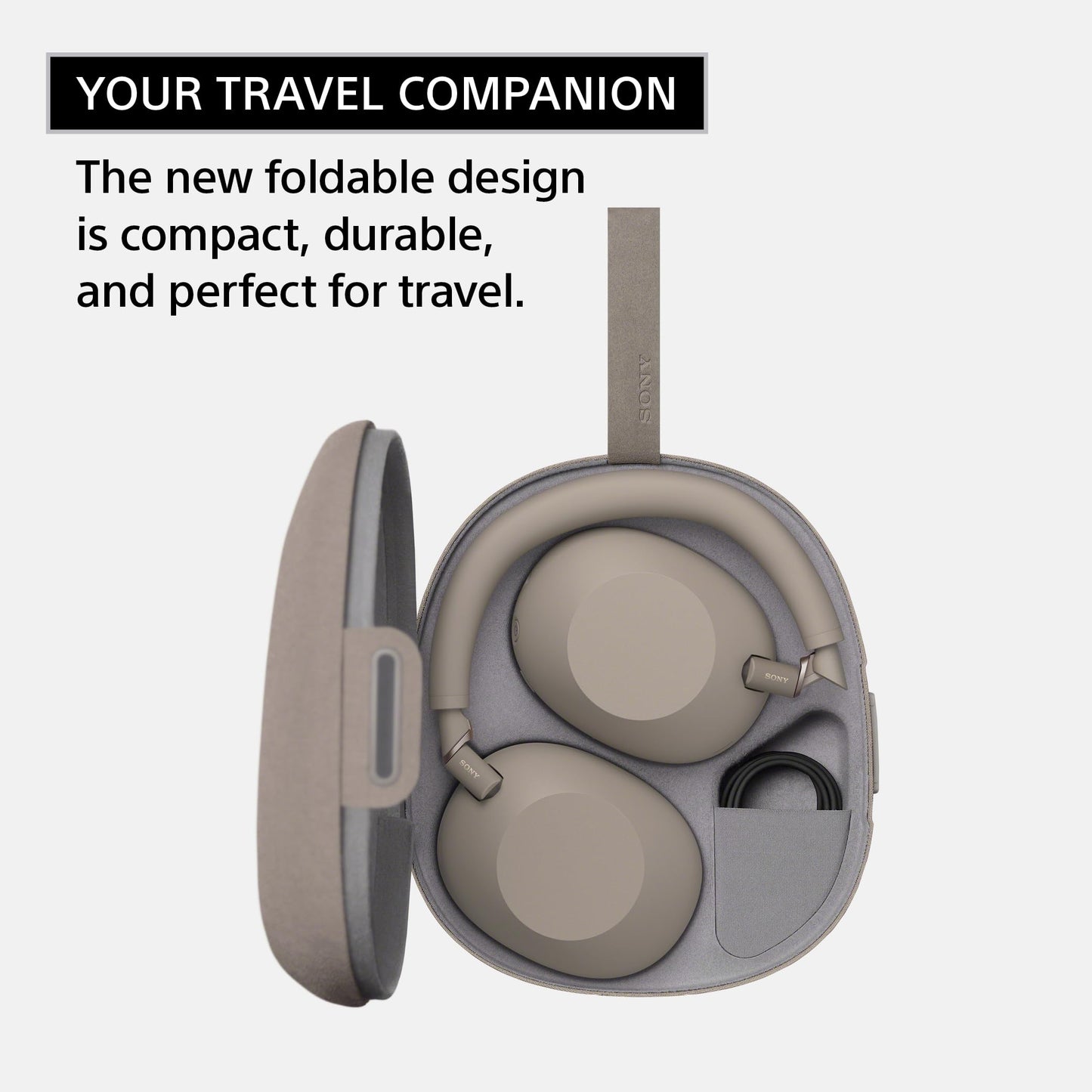 Sony WH-1000XM6 The Best Noise Cancelling Wireless Headphones, Sandstone