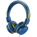 POWMEE M2 Kids Headphones Wired Headphone for Kids,Foldable Adjustable Stereo Tangle-Free,3.5MM Jack Wire Cord On-Ear Headphone