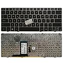 Laptop Replacement Keyboard Fit HP EiteBook 2560P 2570P 638512-DJ1 SG-45200-X2A US Layout with Frame Small Enter Key