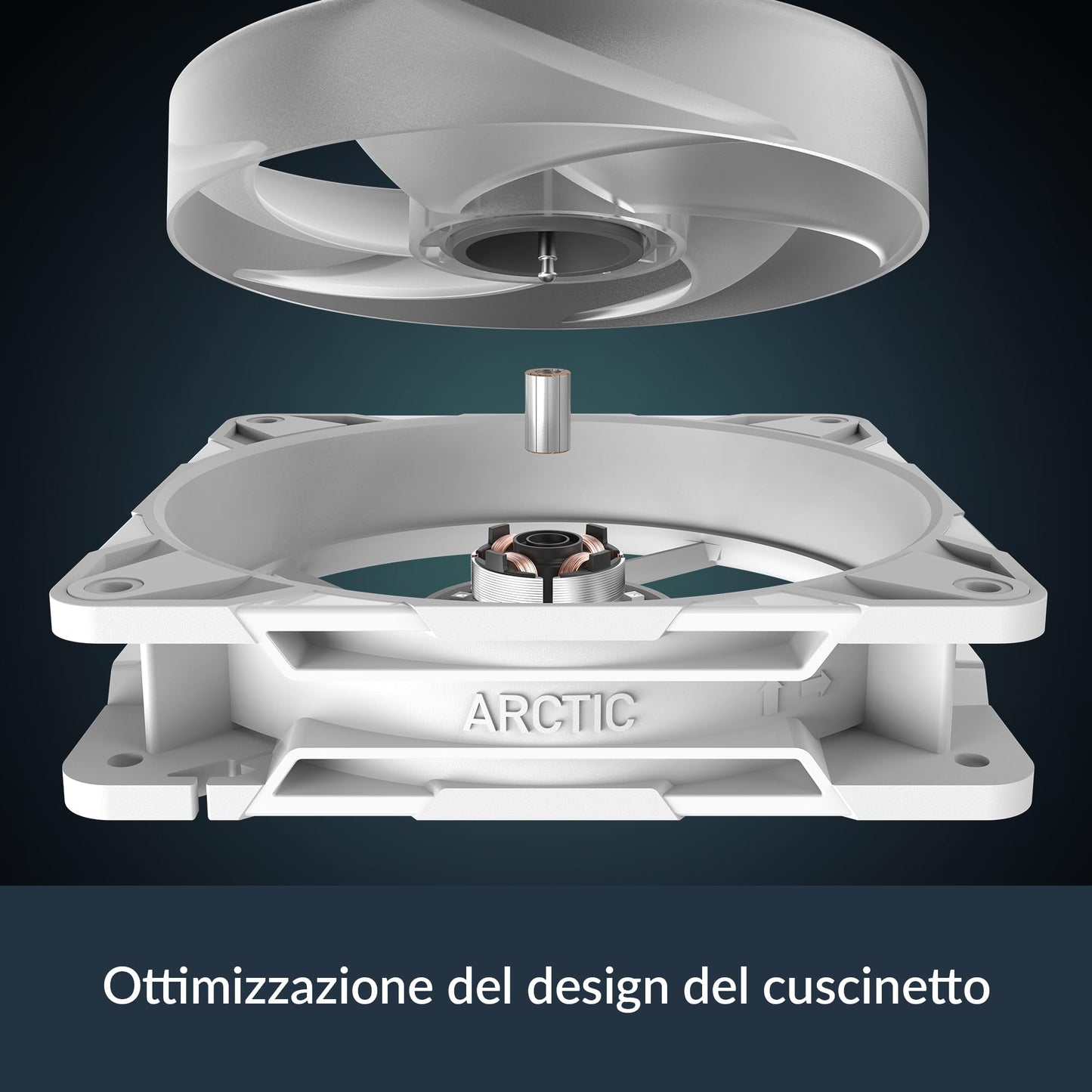 ARCTIC P12 Pro Reverse A-RGB - 120 mm Premium Fan with Reverse Airflow, PWM Fan with Y Cable Splitter, 500-3000 RPM, 0 RPM <5% PWM, 5V Digital RGB