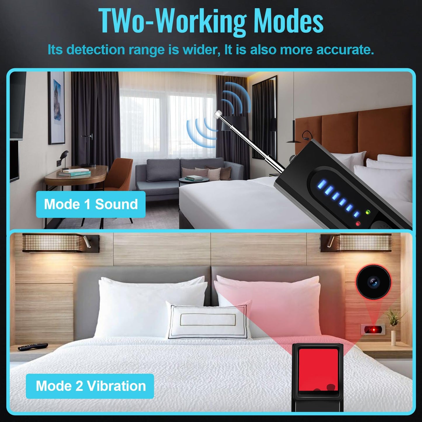 Hidden Camera Detectors, Anti-Spy Camera Finder Detector, Bug Detector, GPS Hidden Camera Detectors, Tracking Device Detectors, Camera Detector