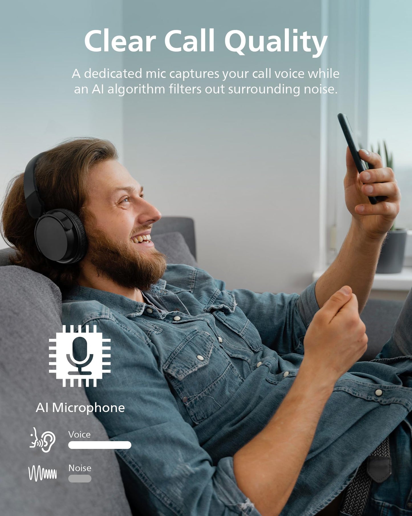 PHILIPS H3209 Wireless Headphones,On-Ear Bluetooth Headphones, Dynamic Bass, Sound Signature,Clear Call,25H Battery Life,Fast Charging,Soft Ear…