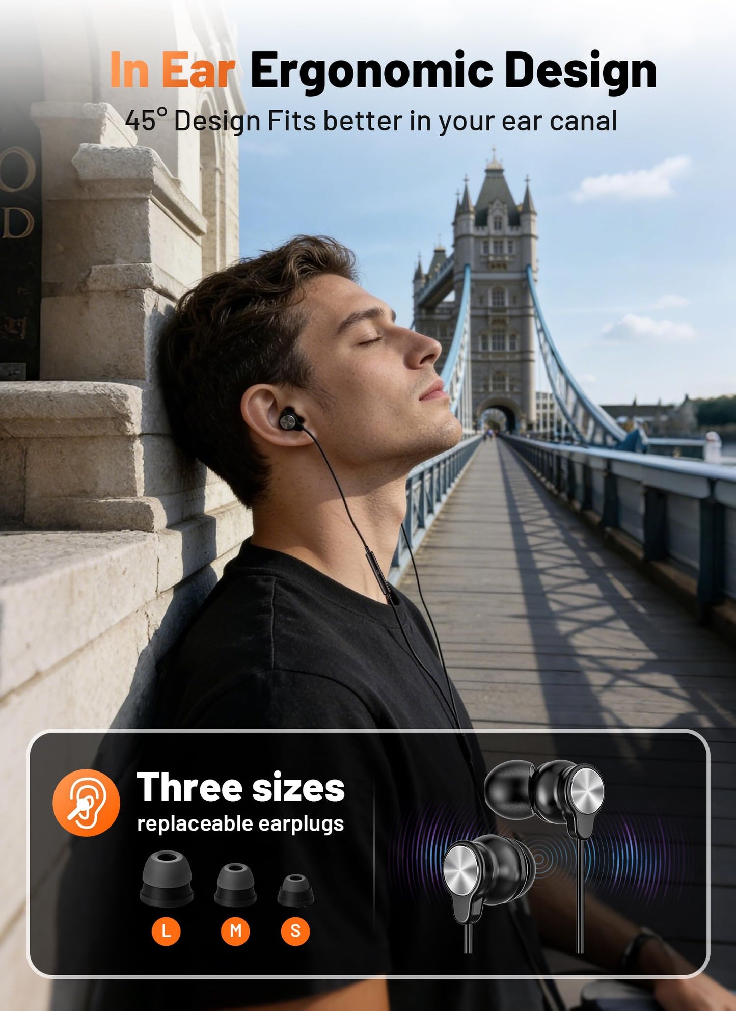 2 PACK USB C Headphones for iPhone 17 16 15, Wired Earbuds USB C with Clear Mic & Noise Reduction, Ear Buds Wired Headphones Type C Earphones