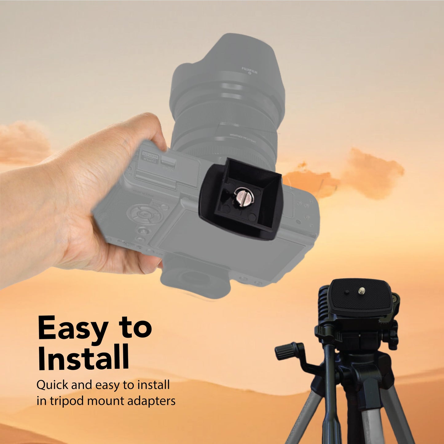 Foto&Tech 2 Pieces A73 Tripod Quick Release Plate Camera Adapter Tripod Velbon CX-444 CX-888 CX-460 CX-460mini CX-470 CX-570 CX-690, DF-50 Sony