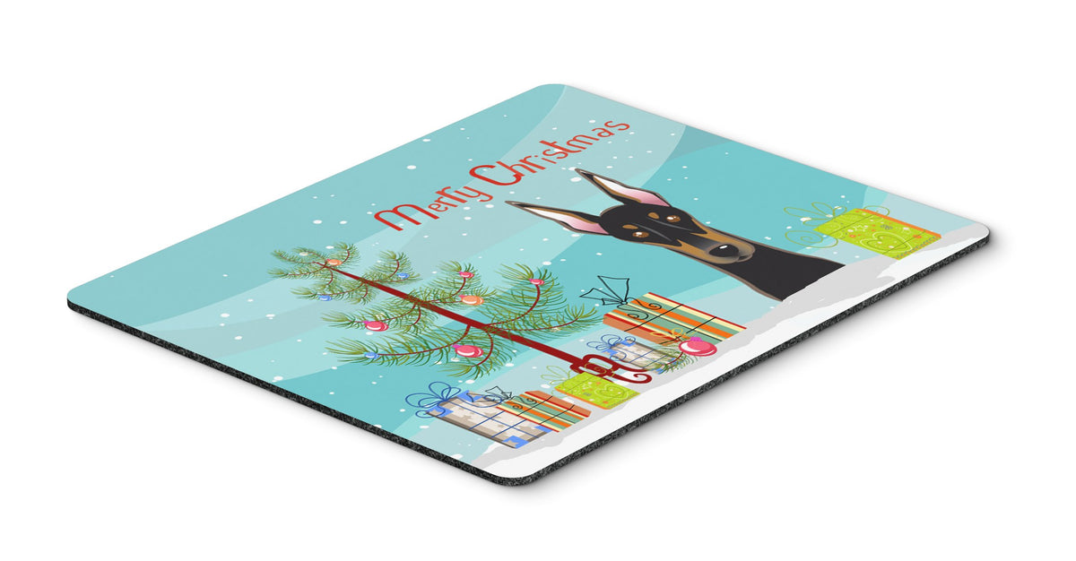 Caroline's Treasures BB1617MP Christmas Tree and Doberman Mouse Pad, Hot Pad or Trivet for Home Office Gaming Working Computers Laptop Mouse
