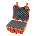 Pelican 1200 Case With Foam (Orange)