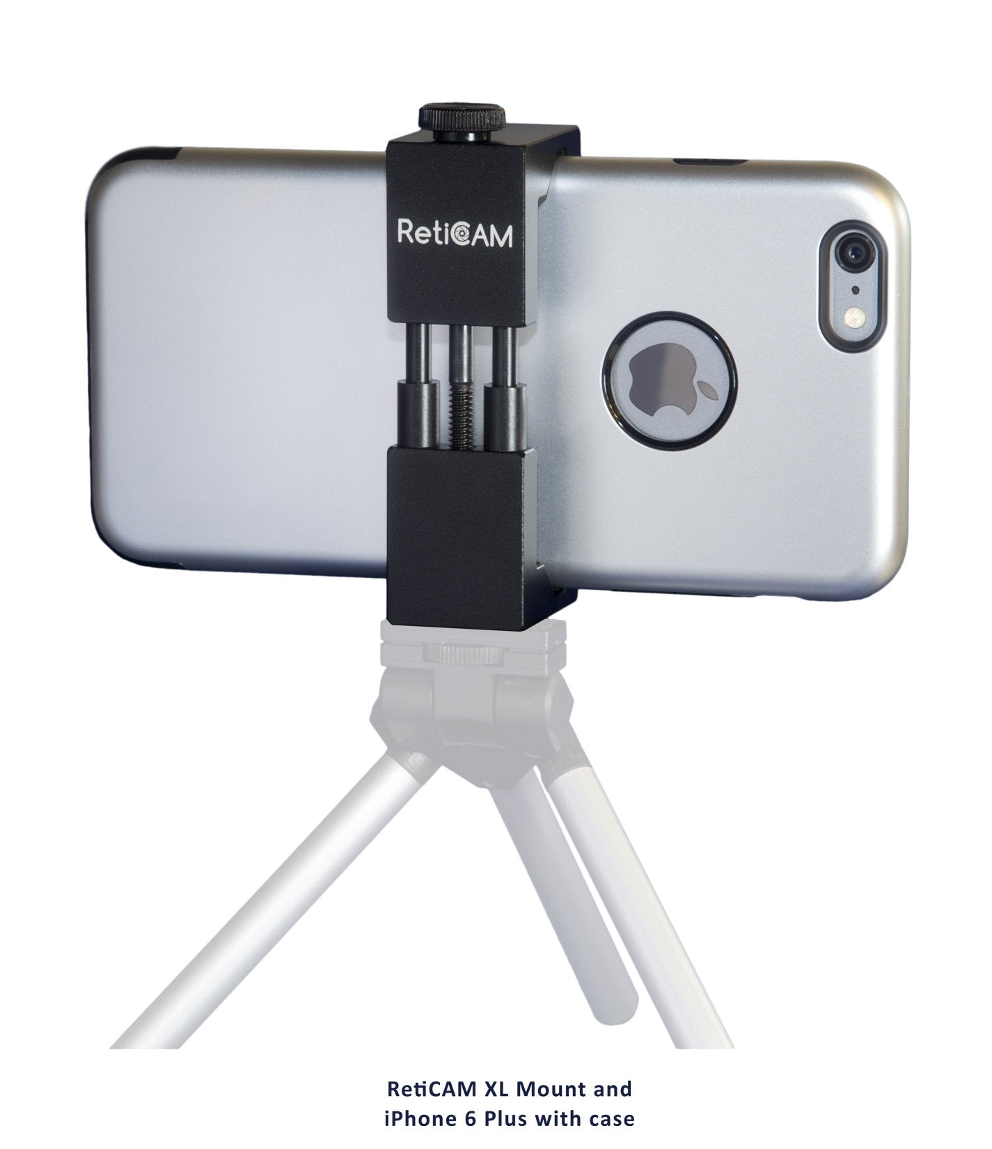 RETICAM® Smartphone Tripod Mount with Hand Grip - All Metal Heavy-Duty Hand Held Stabilizer and Tripod Mount for Smart Phones and Cameras - HG30