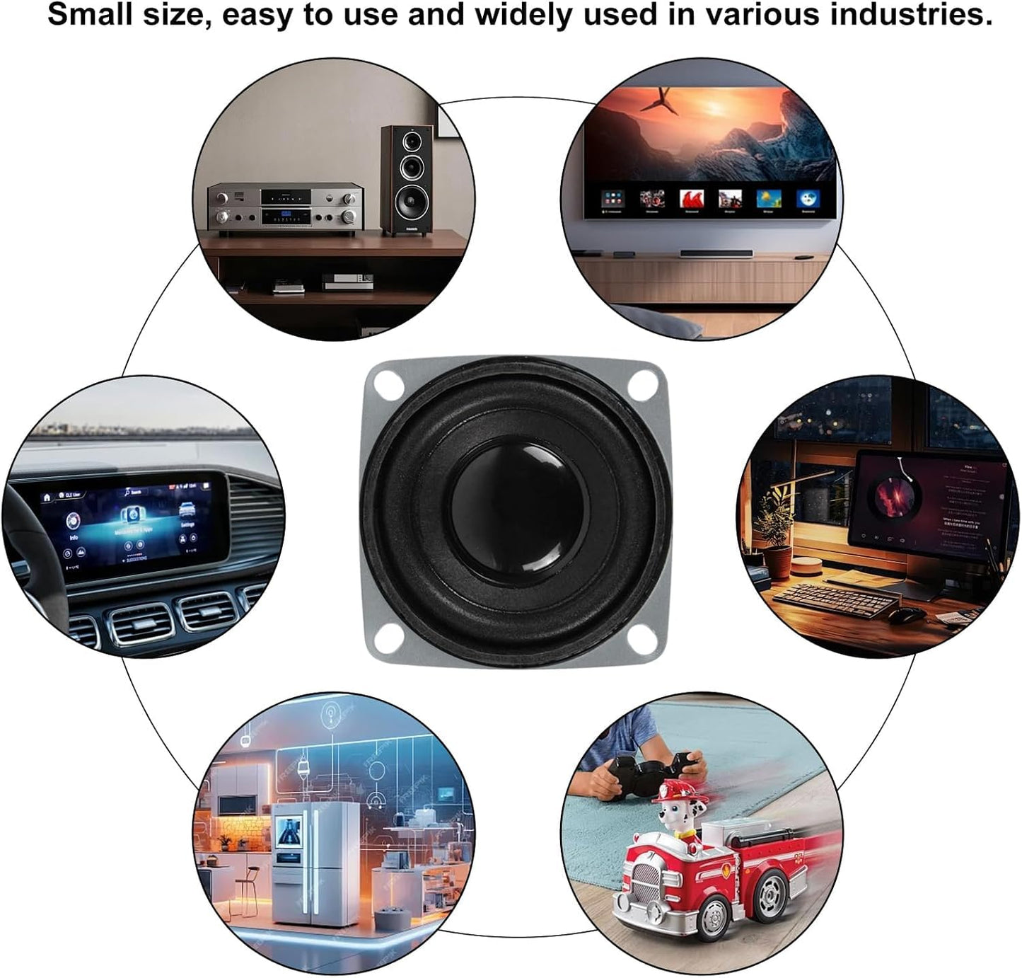 D-FLIFE 1.67" 8Ohm 3W Full Range Audio Speaker Stereo Woofer Loudspeaker for Arduino (2pcs)