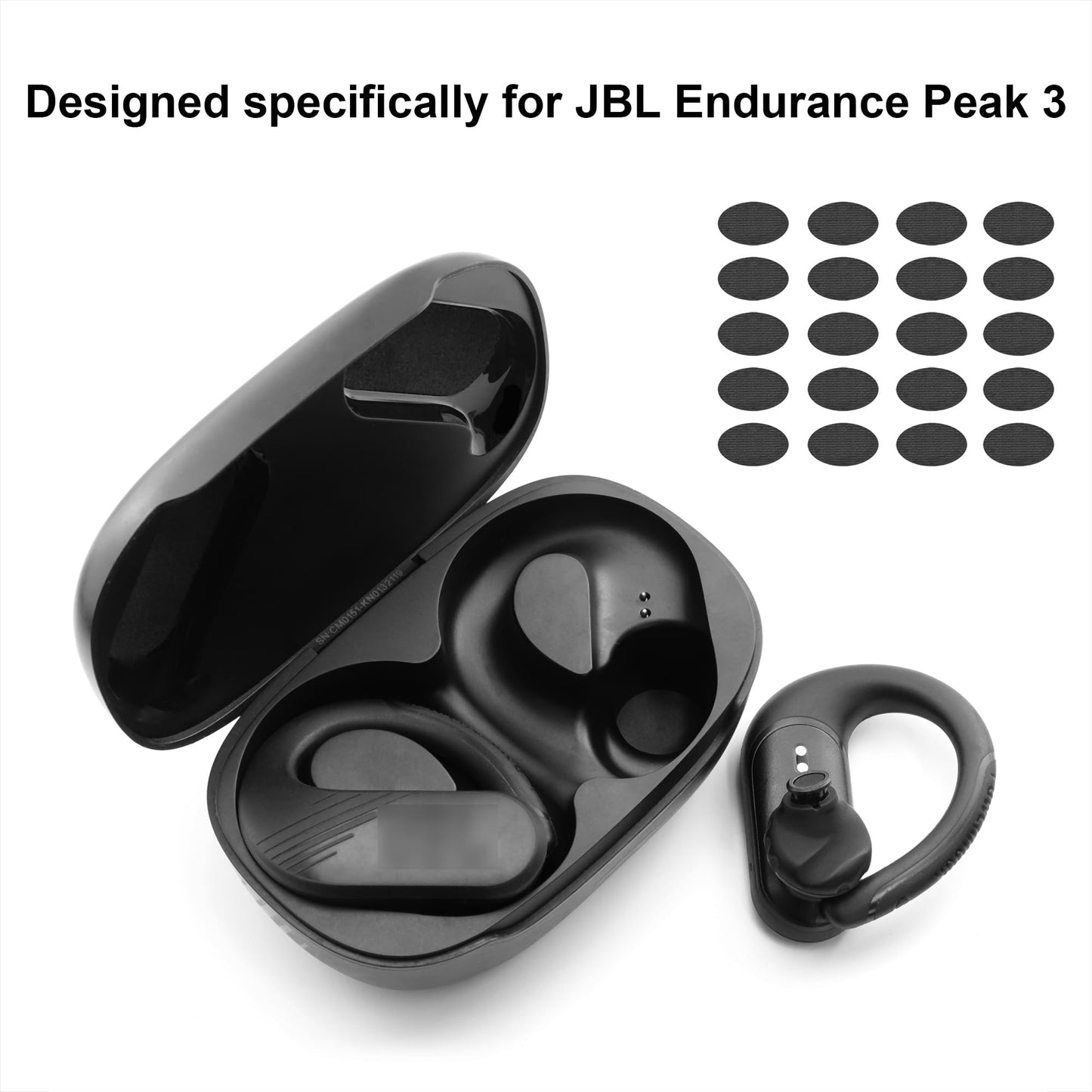 NANLANFAN Earbud Dust Filter Mesh Replacement for JBL Endurance Peak 3 Earbuds, 20Pcs