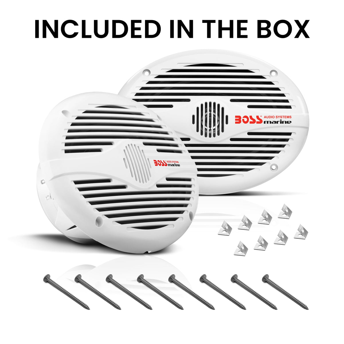 BOSS Audio Systems MR690 6 x 9 2 Way Full Range 350 W Boat Speaker Pair