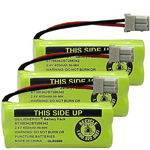 GEILIENERGY NiMH 2.4V 400mAh Battery Compatible with BT-166342 BT-266342 BT-162342 BT-262342 BT183342 BT-183342 Sanik 2SN-AAA40H-S-X2 CS6719-2