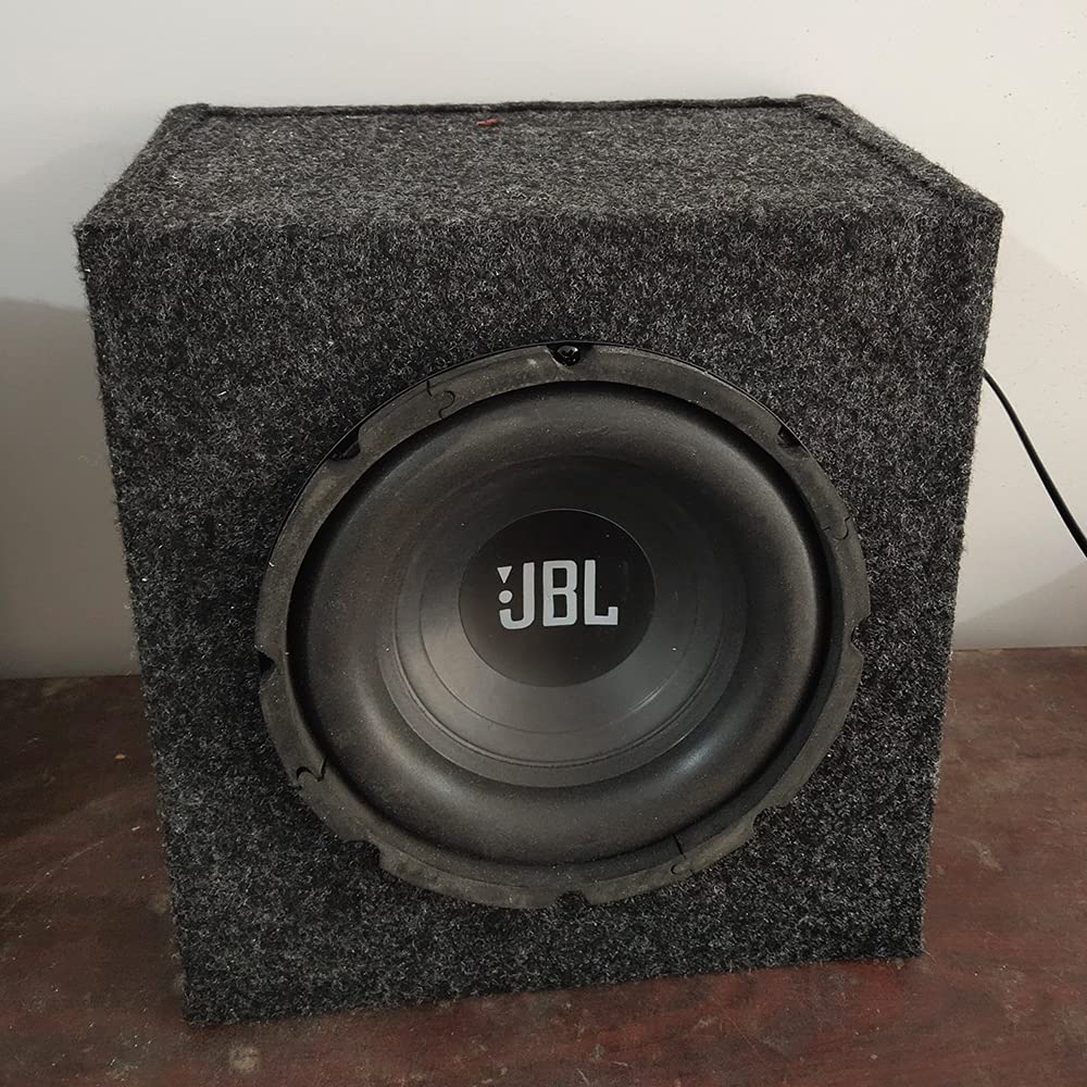 Flushbay Speaker Box Covering Carpet Grey 39.37" × 39.37" Speaker Cabinet Subwoofer Sub Box Liner Carpeting Stain-Resistant Multipurpose Felt Liner