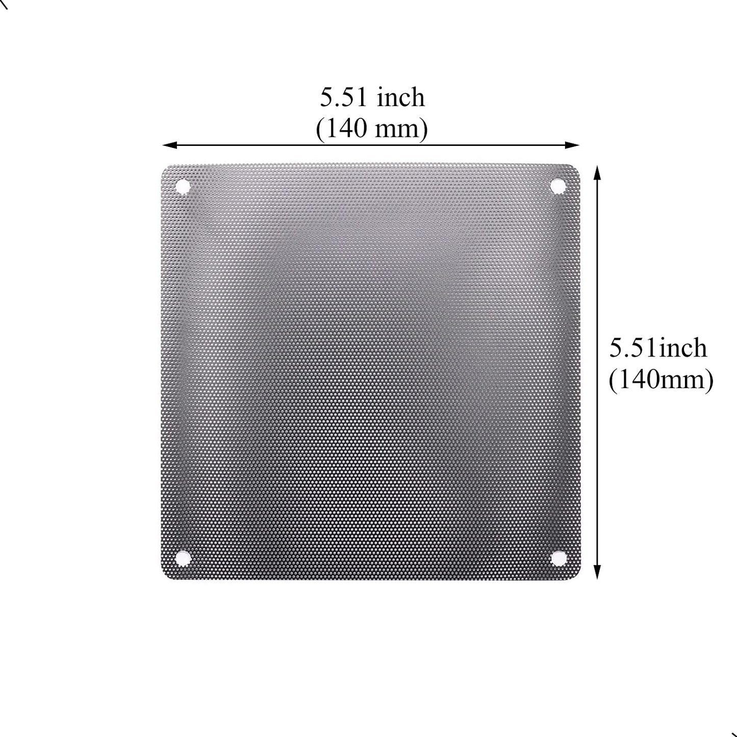 ThreeBulls 12 Pcs 140mm PVC Black PC Cooler Fan Dust Filter Dustproof Case Cover Computer Mesh