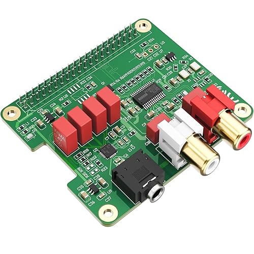 InnoMaker HiFi DAC HAT for Raspberry Pi 5/4/3B+/Zero | PCM5122 384kHz/32bit DAC Audio Card Expansion Board | Dual Oscillators & DOP | RCA/3.5mm