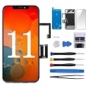 CYKJGS for iPhone 11 Screen Replacement 6.1" with Ear Speaker and Proximity Sensor 3D Touch LCD Display Digitizer Full Assembly with Front Earpiece