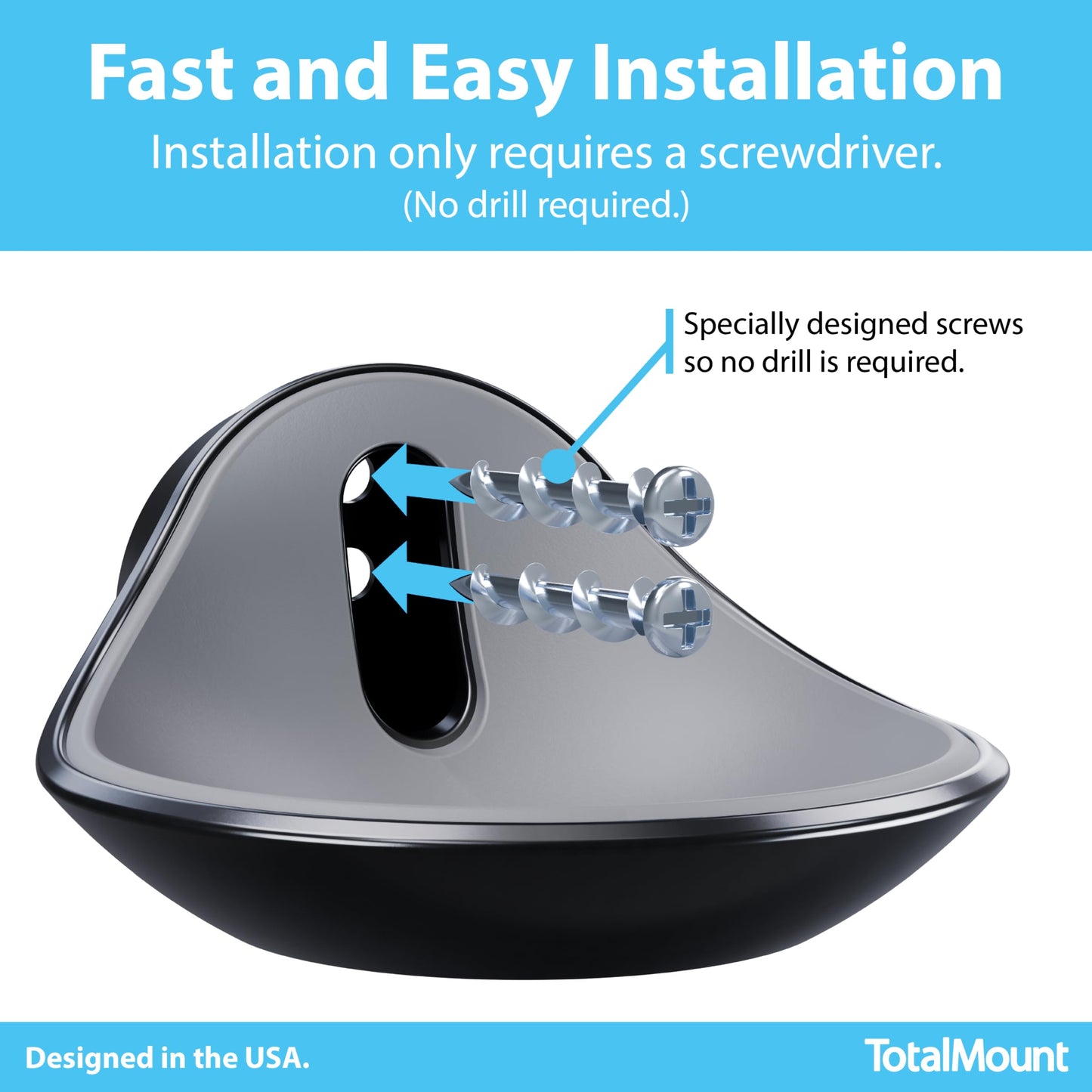 TotalMount - Premium Wall Mount for Echo Dot MAX, HomePod Mini, and More (Easy Installation, Soft Liner, and Secure Fit)