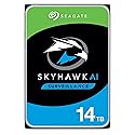 Seagate Skyhawk AI 14TB Surveillance Internal Hard Drive HDD-3.5 Inch SATA 6Gb/s 256MB Cache for DVR NVR Security Camera System with Drive Health
