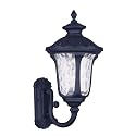 Livex Lighting 7852-14 Oxford 1-Light Outdoor Wall Lantern, 18" x 9.5" x 18", Black
