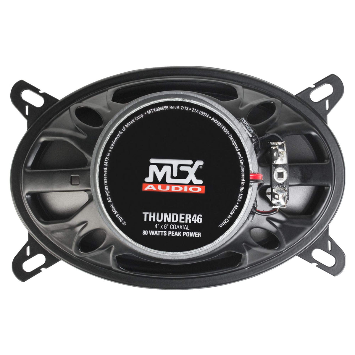 MTX Pair THUNDER46 4x6 160 Watt 2-Way Coaxial Car Audio Speakers
