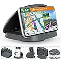 Tophot Car Phone Mount, Cell Phone Holder for Car : Vertical Horizontal Car Phone Holder with 360° Rotate Detachable Strong Sticky Base, Compatible