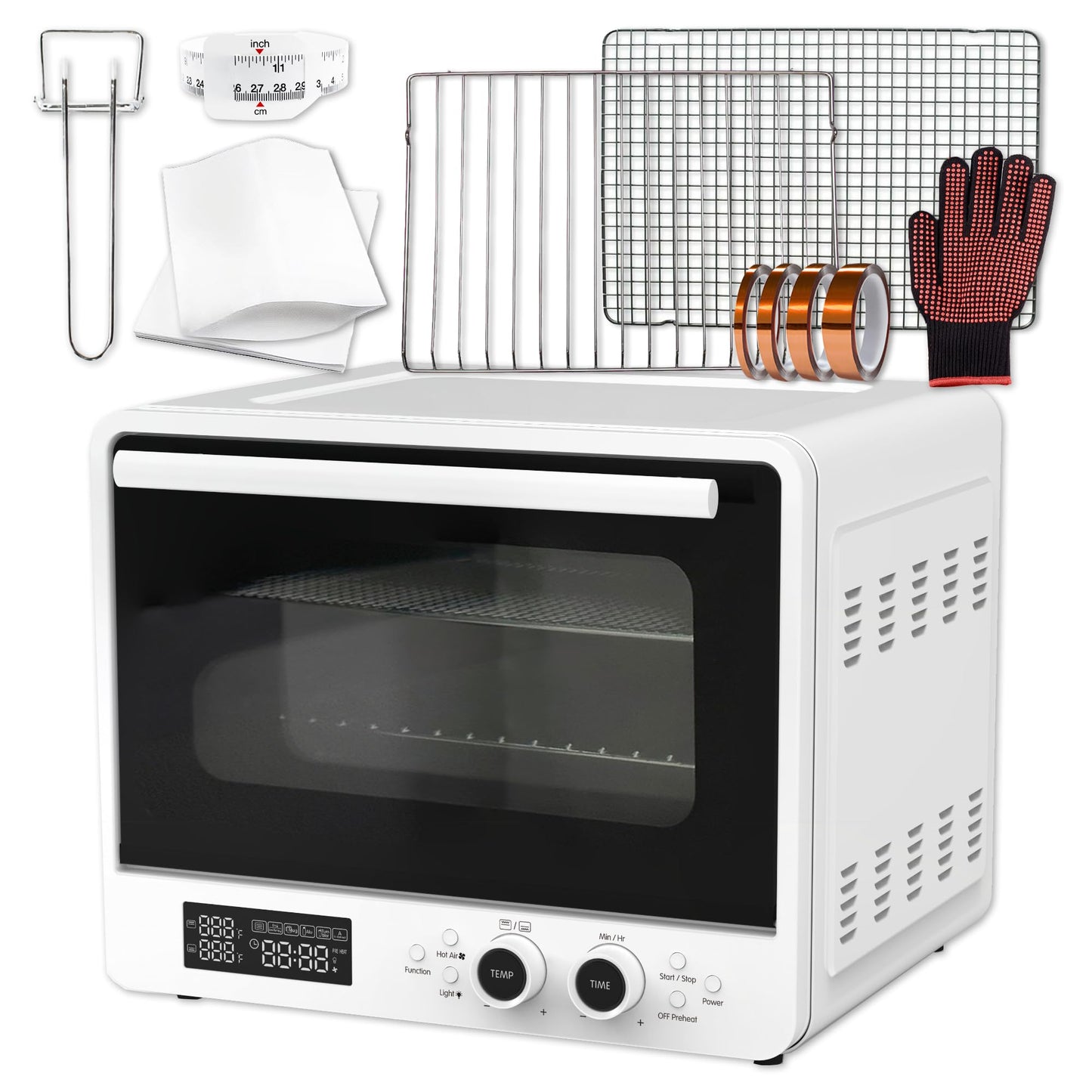 Brother SP-1 Sublimation Printer Bundle with Sublimation Oven, Full Ink Set, 160 Sublimation Transfer Sheets, Blanks, Tape and More