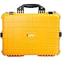 Eylar Large 20 Inch Protective Camera Case Water and Shock Proof With Foam (Yellow)