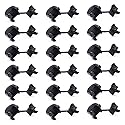 Fielect 100Pcs Round Cable Wire Strain Relief Bush Grommet Round Strain Relief Bushing Electric Cable Protection Cord Buckle 5P-4