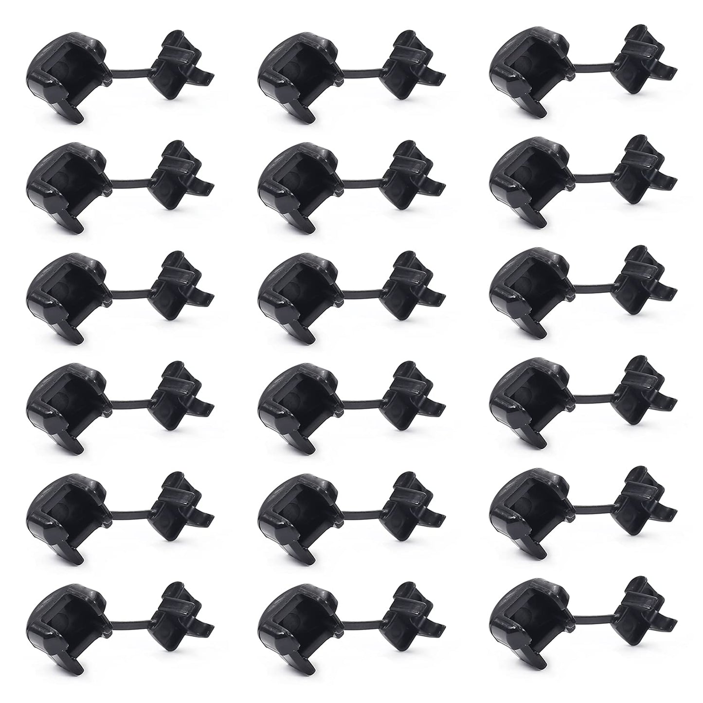 Fielect 100Pcs Round Cable Wire Strain Relief Bush Grommet Round Strain Relief Bushing Electric Cable Protection Cord Buckle 5P-4