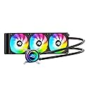 Minorsonic AIO CPU Cooler, 360mm AIO with High-Speed Ceramic Bearing Pump, 3X PWM ARGB Fans, 3-Phase Motor for Better Cooling Performance, Heat