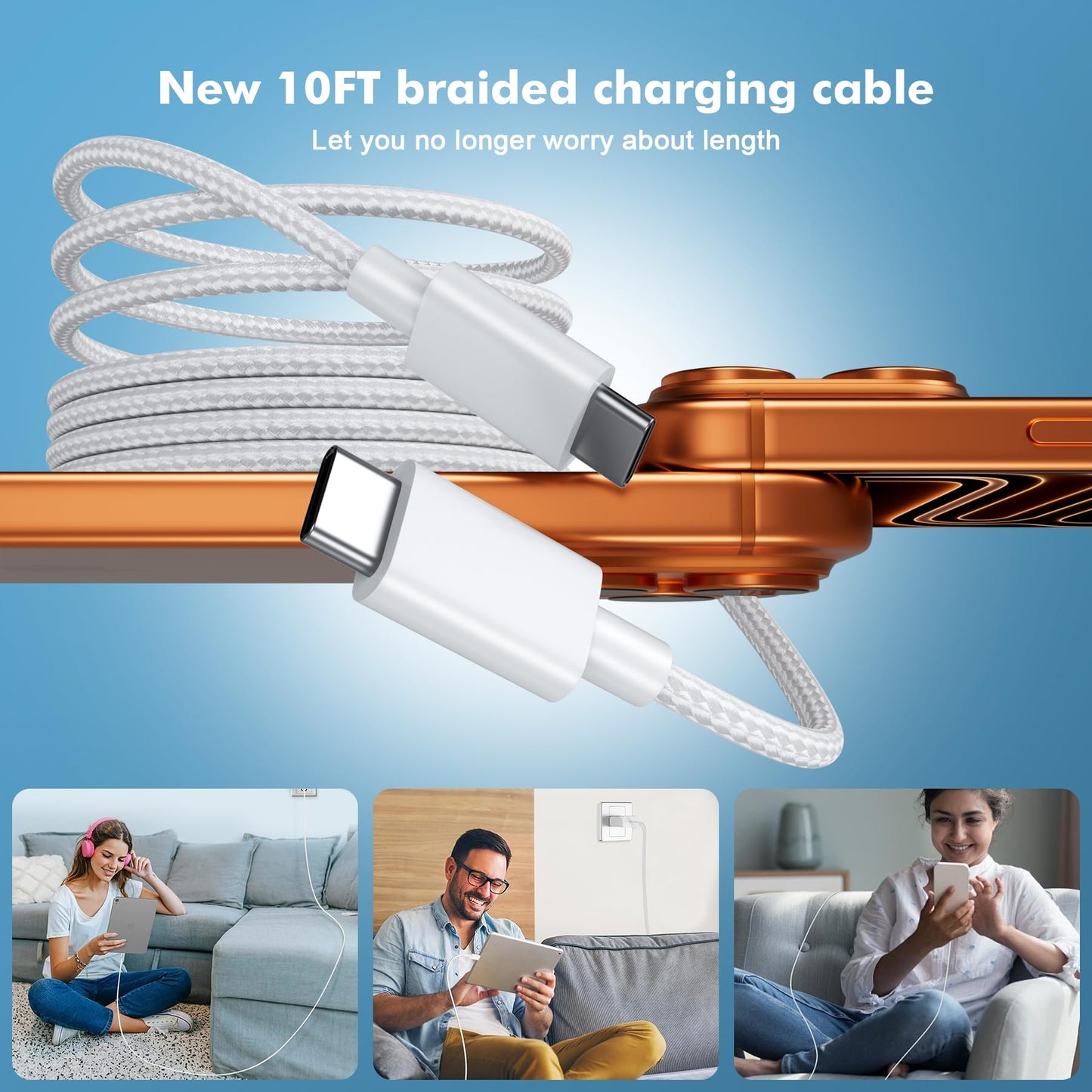 i Phone 17 Charger Fast Charging?45W Fast Charging Replacement for 17/17Pro/17Pro Max/17 Air/ 16 Pro Max/16 Pro/16/16Plus/15 Pro Max/15
