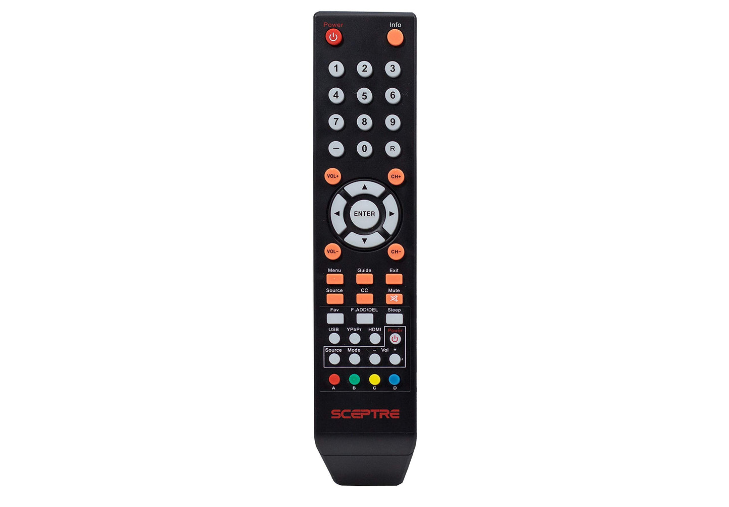 USARMT 8142026670003C TV Remote Control Compatible with Sceptre 8142026670003C for Sceptre TVs E165BV(WV)-SS E168BV(WV)-SS E205BV-SMQCC E325BV-SR