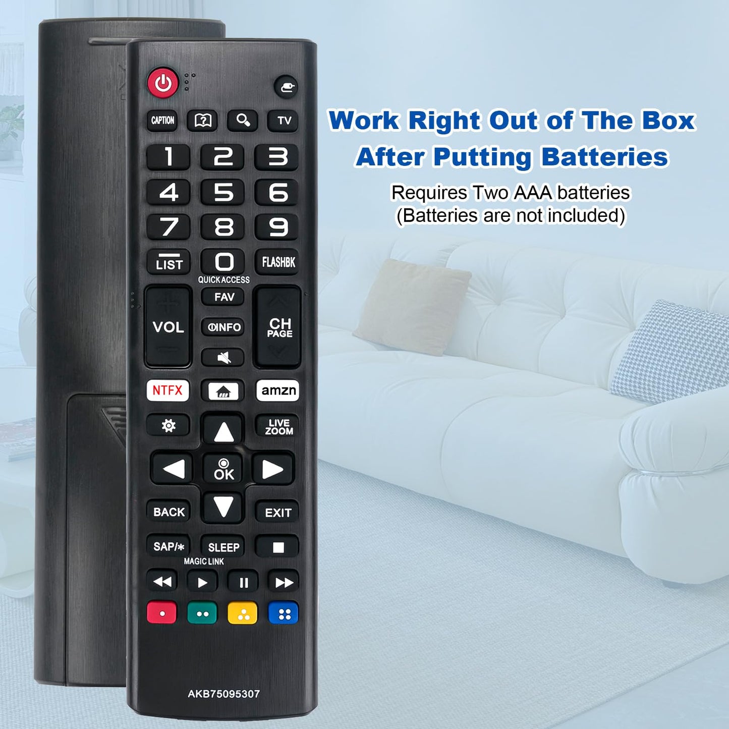 New AKB75095307 Replace Remote fit for LG LCD LED OLED Smart TV 49UJ6050 49UJ6050-UC 49UJ6300 49UJ6300-UA 49UJ6350 9UJ6500-UB 55UJ6050 55UJ6050-UC